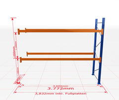Palešu plaukts Schulte papildsekcija dziļums 1100 mm - Ergostock.lv