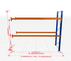 Palešu plaukts Schulte papildsekcija dziļums 1100 mm - Ergostock.lv