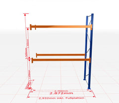 Palešu plaukts Schulte papildsekcija dziļums 1100 mm - Ergostock.lv