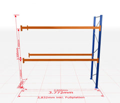 Palešu plaukts Schulte papildsekcija dziļums 1100 mm - Ergostock.lv