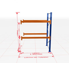Palešu plaukts Schulte papildsekcija dziļums 1100 mm - Ergostock.lv