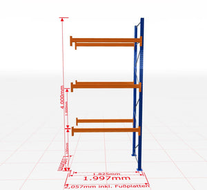 Palešu plaukts Schulte papildsekcija dziļums 1100 mm - Ergostock.lv