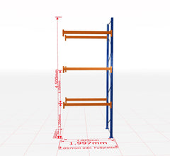 Palešu plaukts Schulte papildsekcija dziļums 1100 mm-Ergostock