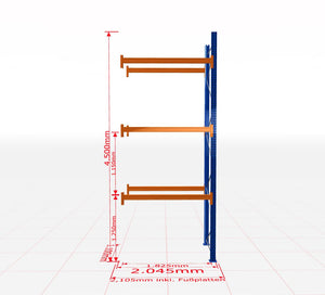 Palešu plaukts Schulte papildsekcija dziļums 1100 mm-Ergostock