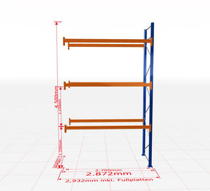 Palešu plaukts Schulte papildsekcija dziļums 1100 mm-Ergostock