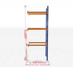 Palešu plaukts Schulte papildsekcija dziļums 1100 mm-Ergostock