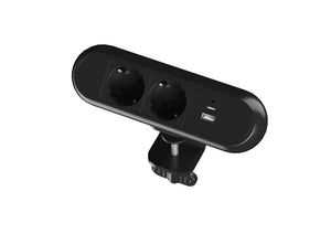 Pie galda stiprināma kontaktligzda Clamp - Ergostock.lv