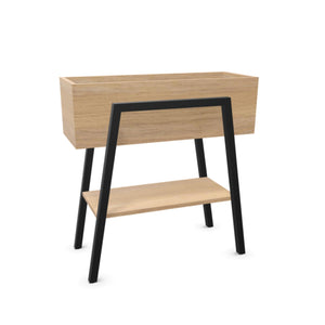 Puķu kaste NUWO ar plauktu, izmērs 750 x 340 x 780 mm, konfigurējama - Ergostock.lv