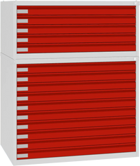 Rasējumu skapis tērauda 770x970x670 mm - Ergostock.lv