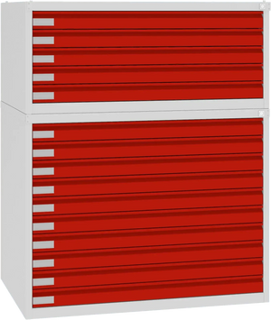 Rasējumu skapis tērauda 770x970x670 mm - Ergostock.lv
