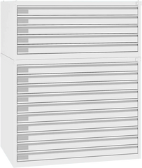 Rasējumu skapis tērauda 770x970x670 mm - Ergostock.lv