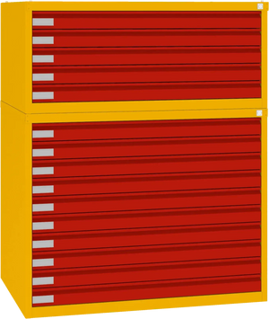 Rasējumu skapis tērauda 770x970x670 mm - Ergostock.lv
