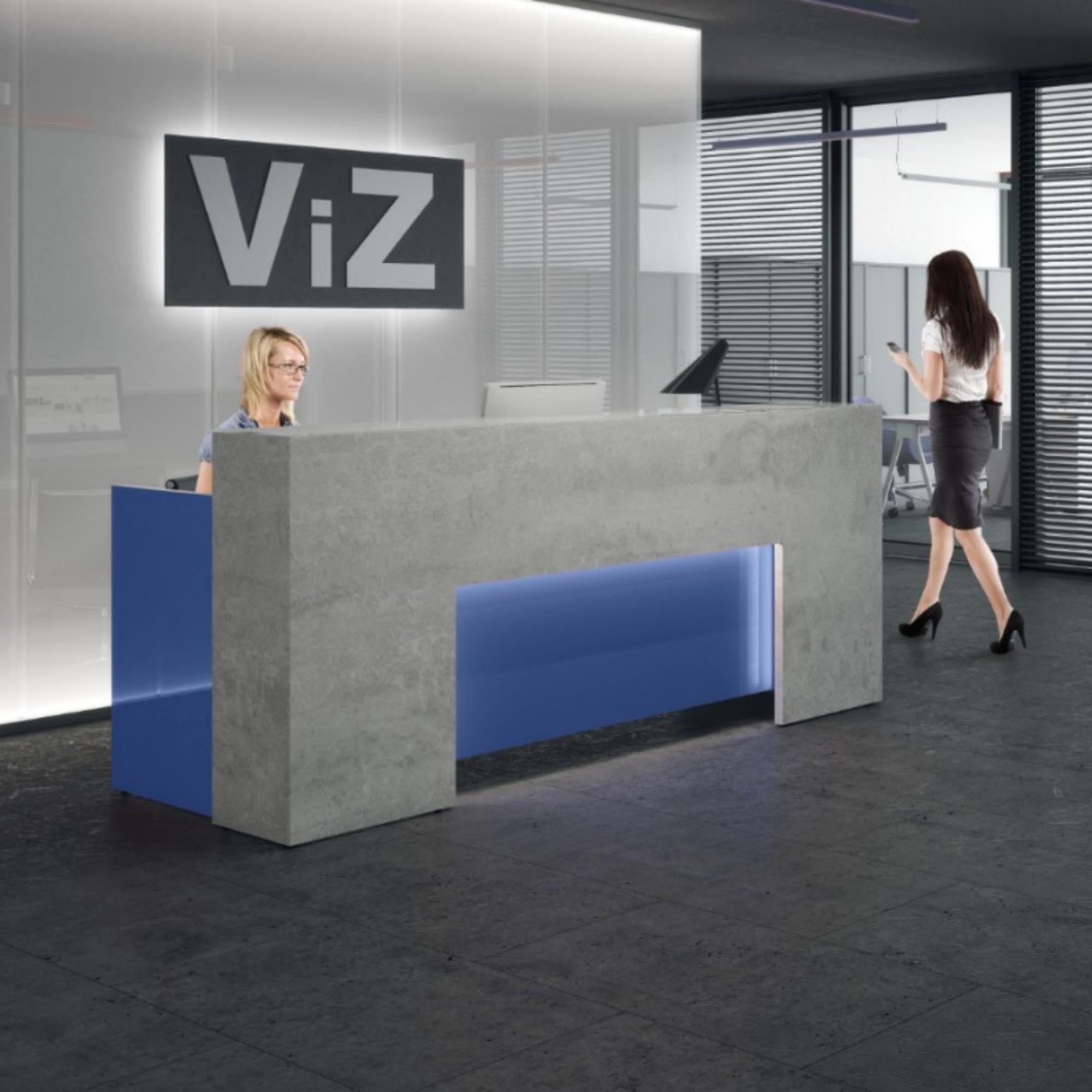 Recepcijas galds BLOCK, 260 cm, konfigurējams - Ergostock.lv