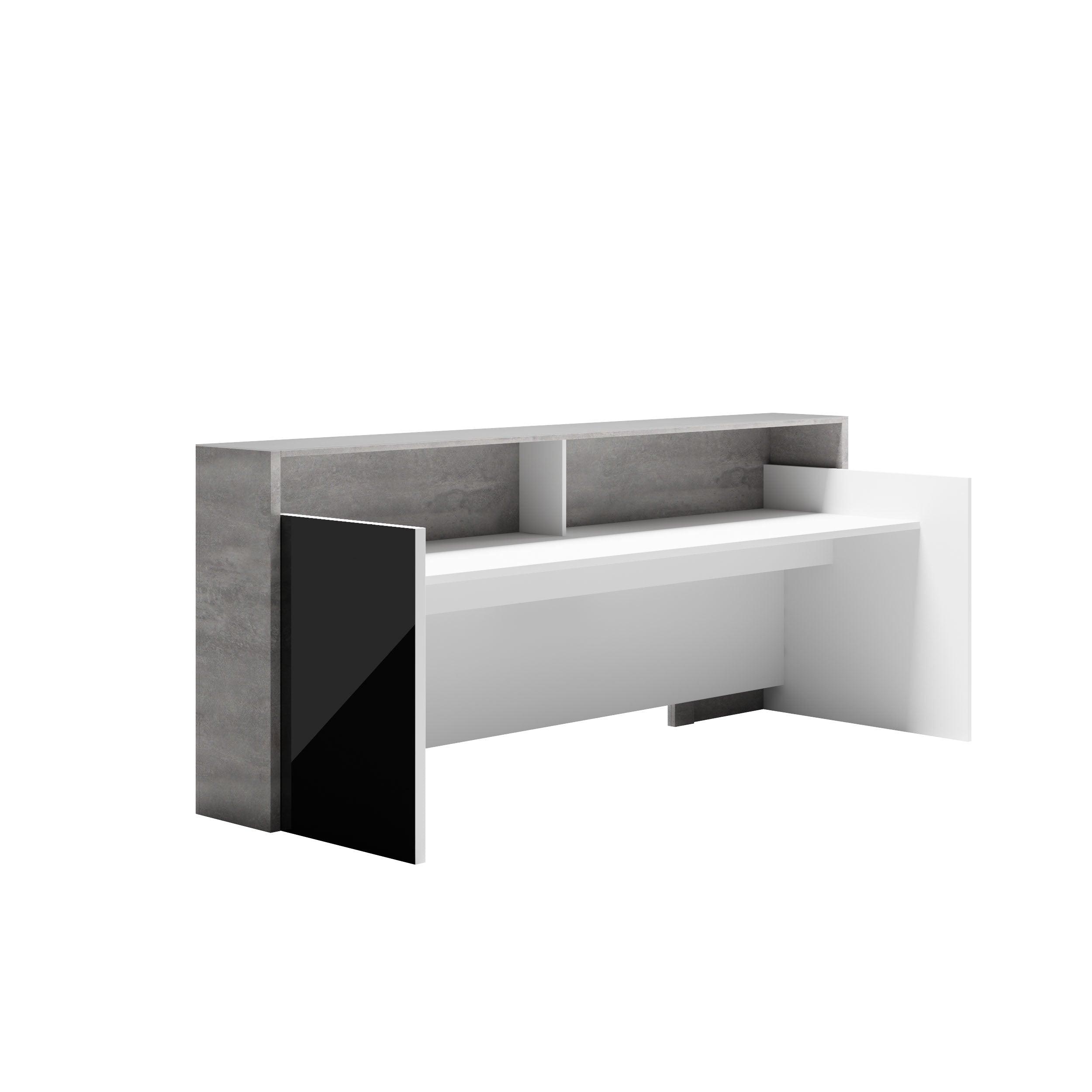 Recepcijas galds BLOCK, 260 cm, konfigurējams - Ergostock.lv
