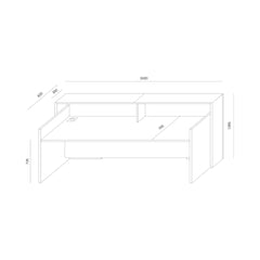 Recepcijas galds BLOCK, 260 cm, konfigurējams - Ergostock.lv