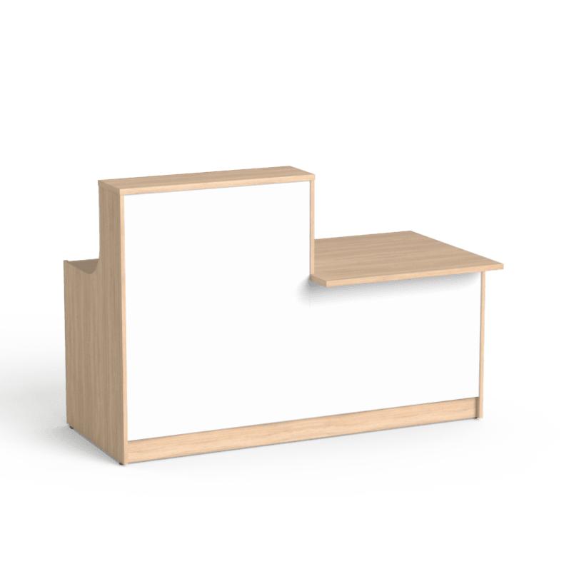 Recepcijas lete Flexx 121 – Amber Oak / Balta