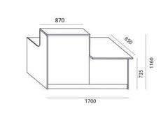 Recepcijas lete Flexx 121 - Ergostock.lv