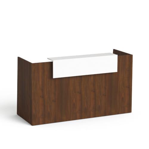 Recepcijas lete Flexx, 190 cm – Riekstkoka / Balta