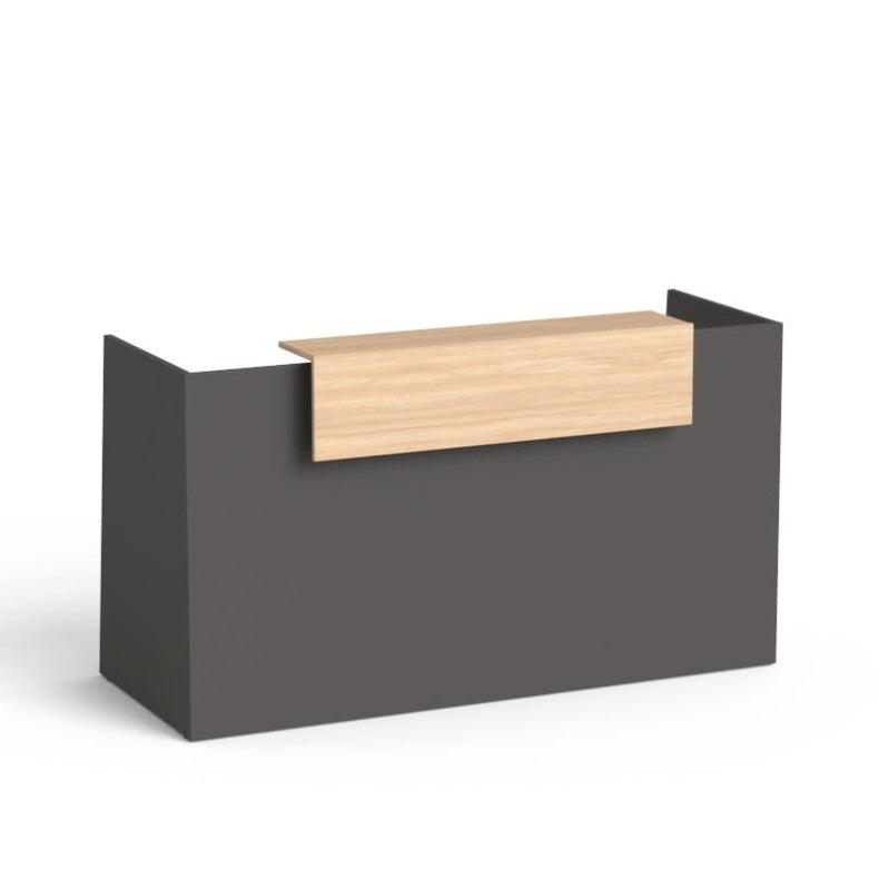 Recepcijas lete Flexx, 190 cm – Grafīta / Amber Oak