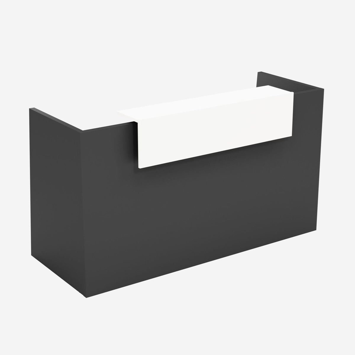 Recepcijas lete Flexx, 190 cm – Grafīta / Balta