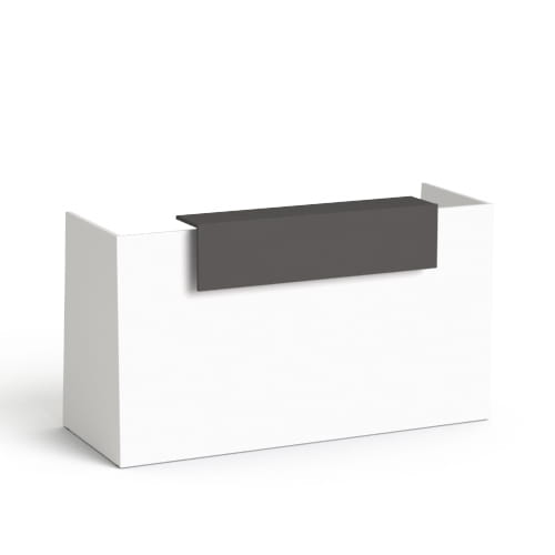 Recepcijas lete Flexx, 190 cm – Balta / Grafīta