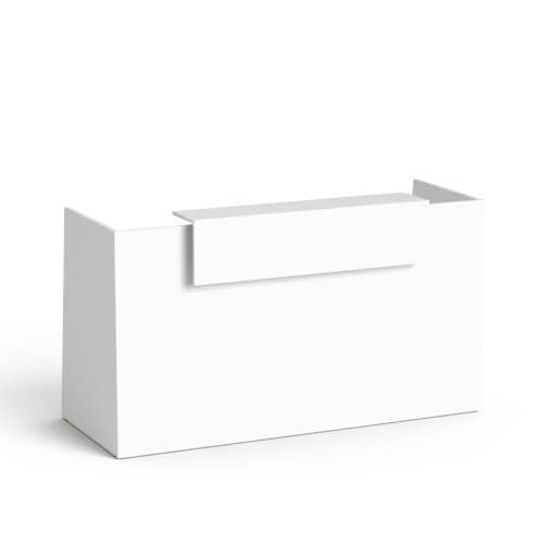 Recepcijas lete Flexx, 190 cm – Balta / Balta
