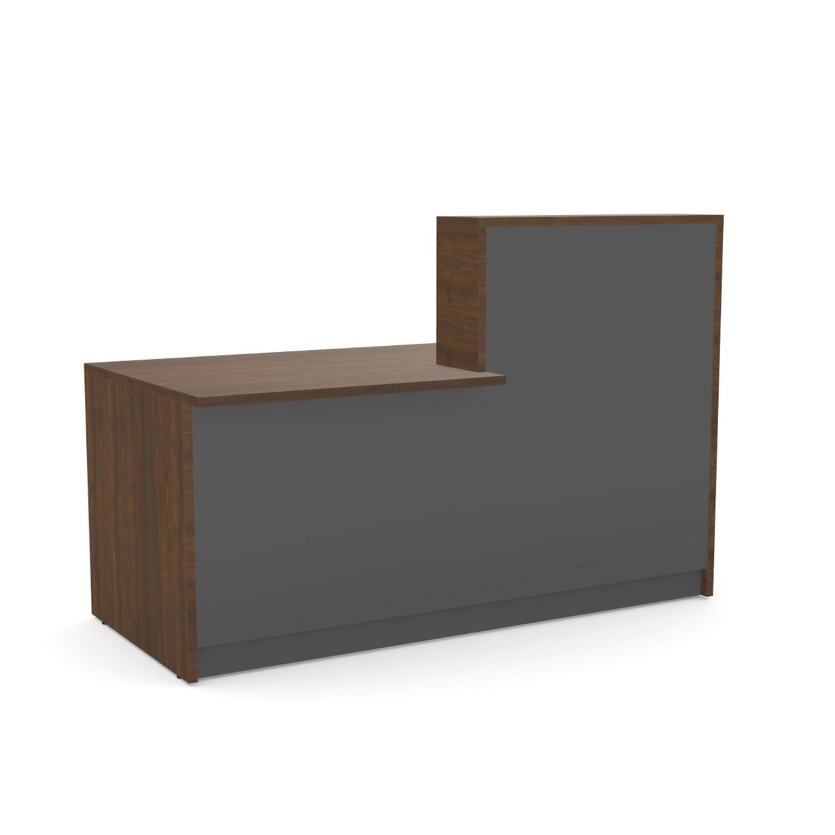 Recepcijas lete Flexx DUAL, 170 cm – Riekstkoka / Grafīta