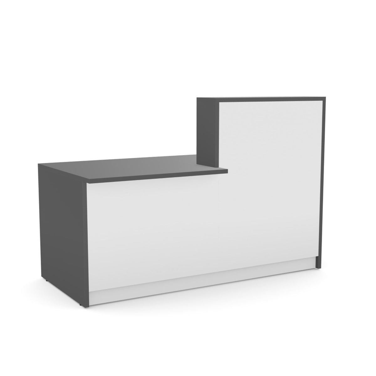 Recepcijas lete Flexx DUAL, 170 cm – Grafīta / Balta
