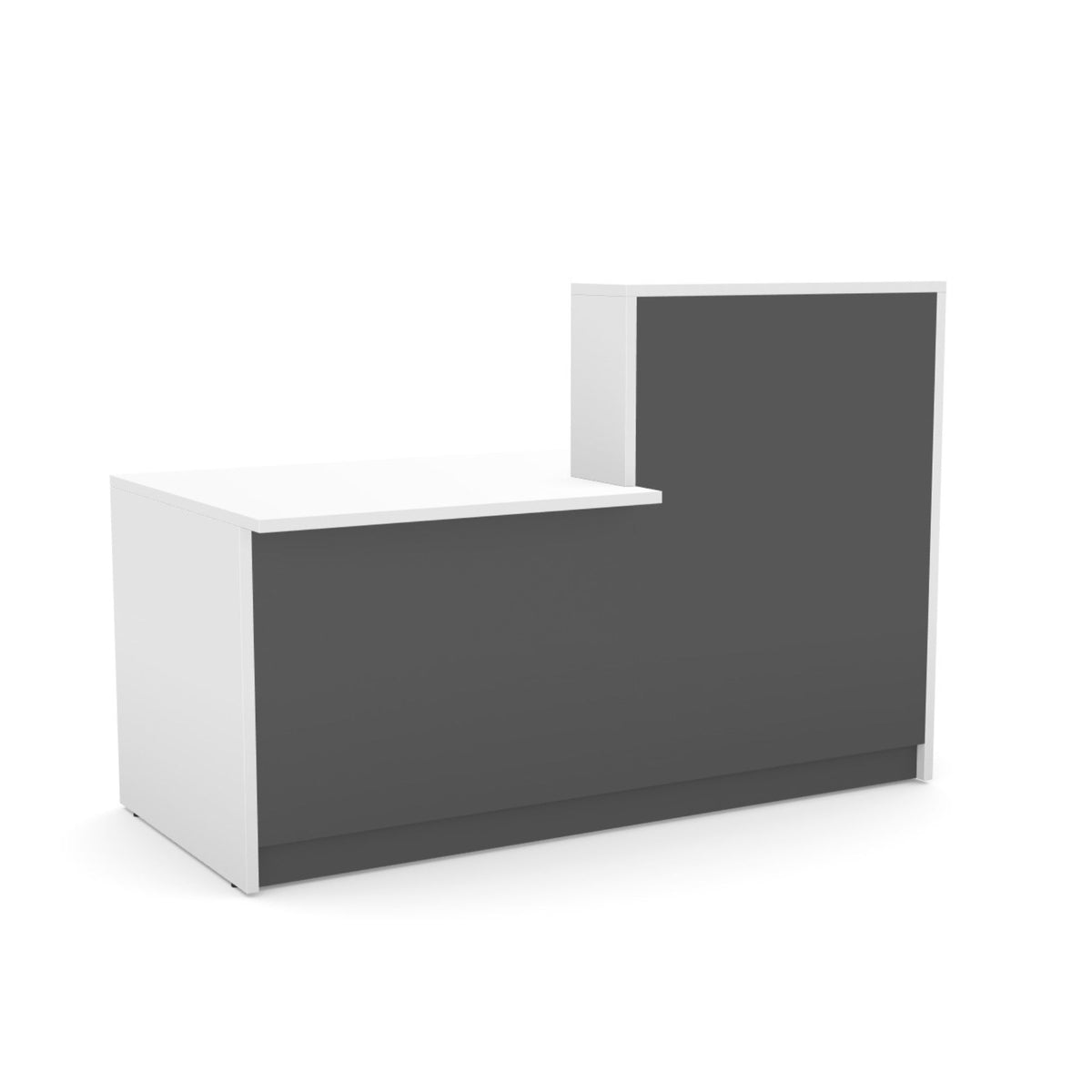 Recepcijas lete Flexx DUAL, 170 cm – Balta / Grafīta