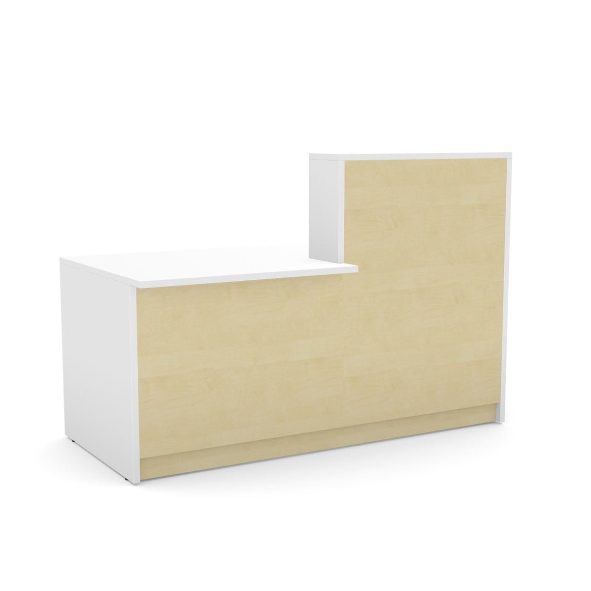 Recepcijas lete Flexx DUAL, 170 cm – Balta / Bērza