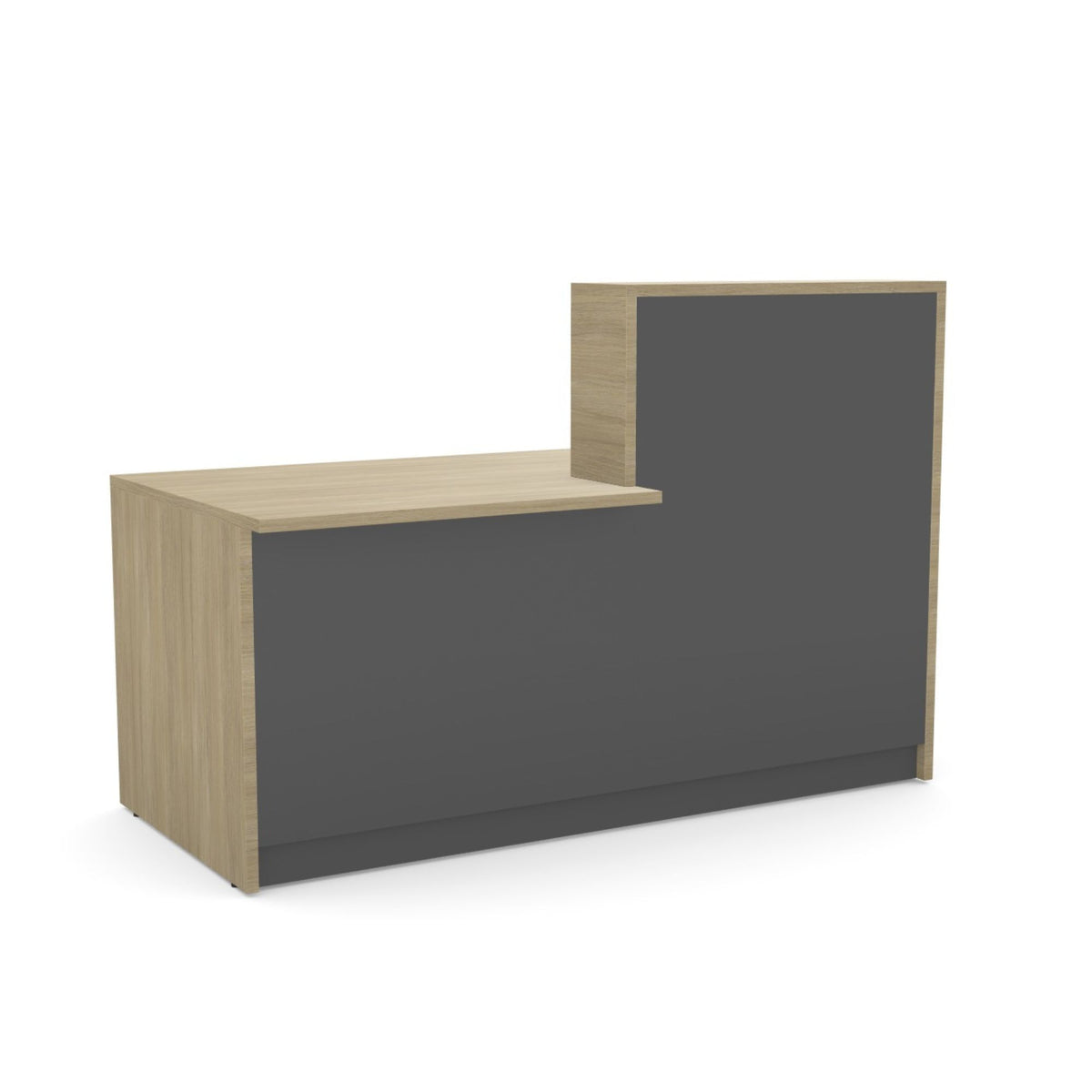 Recepcijas lete Flexx DUAL, 170 cm – Amber Oak / Grafīta