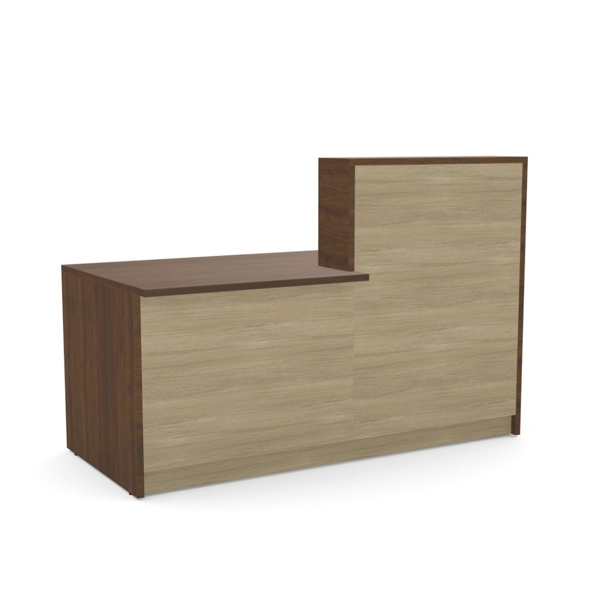 Recepcijas lete Flexx DUAL, 170 cm – Riekstkoka / Amber Oak