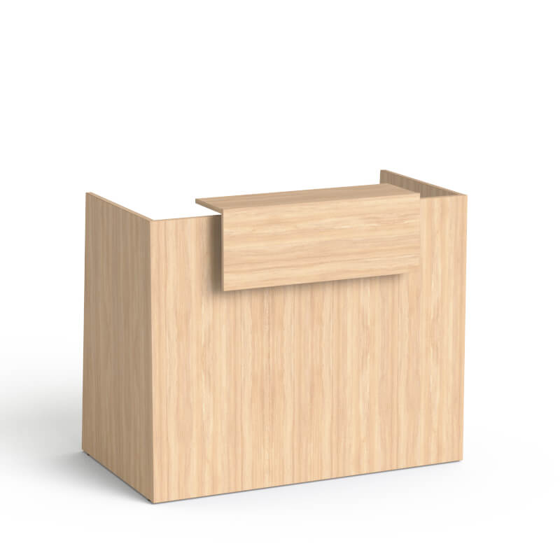 Recepcijas lete Flexx MINI, 130 cm – Amber Oak / Amber Oak