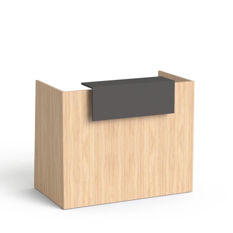 Recepcijas lete Flexx MINI, 130 cm – Amber Oak / Grafīta