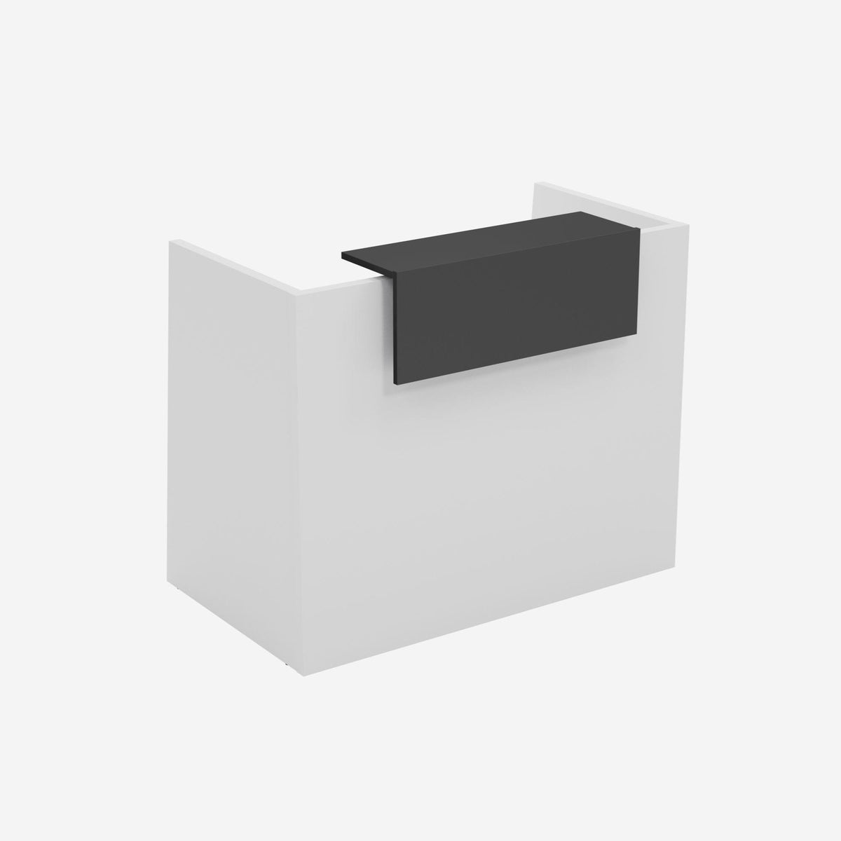 Recepcijas lete Flexx MINI, 130 cm – Balta / Grafīta