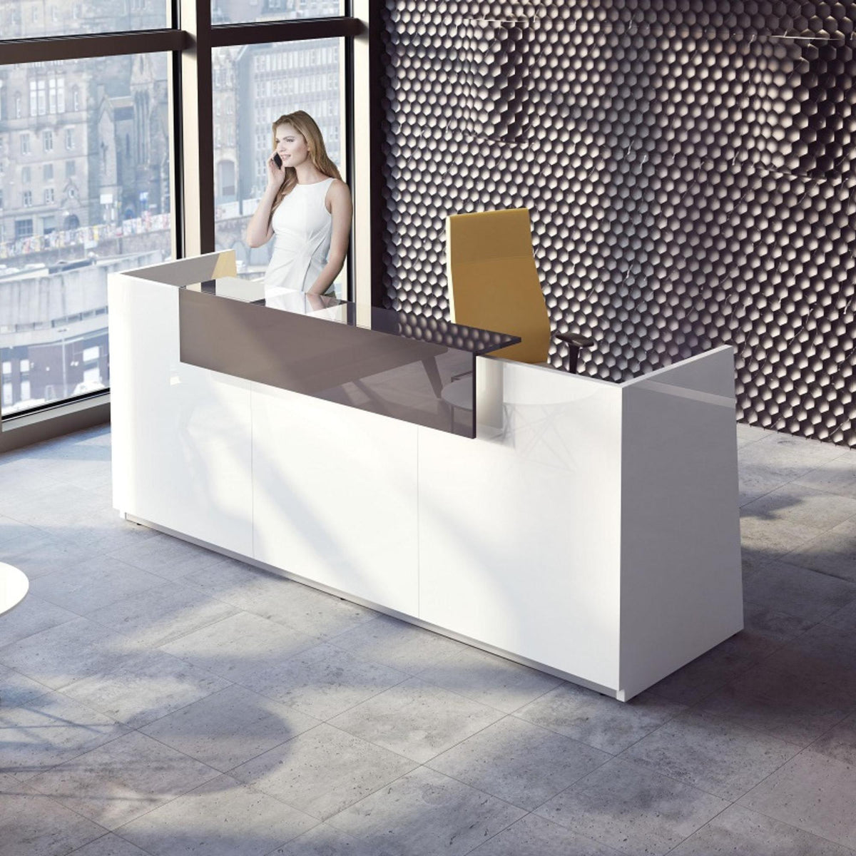 Recepcijas lete LIBRA, 260 cm, konfigurējama