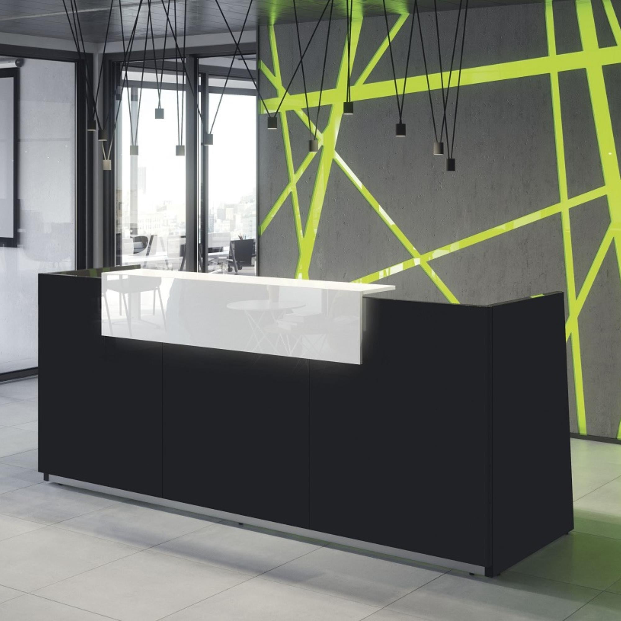 Recepcijas lete LIBRA, 260 cm, konfigurējama - Ergostock.lv