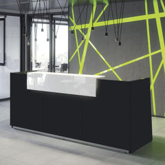 Recepcijas lete LIBRA, 260 cm, konfigurējama - Ergostock.lv