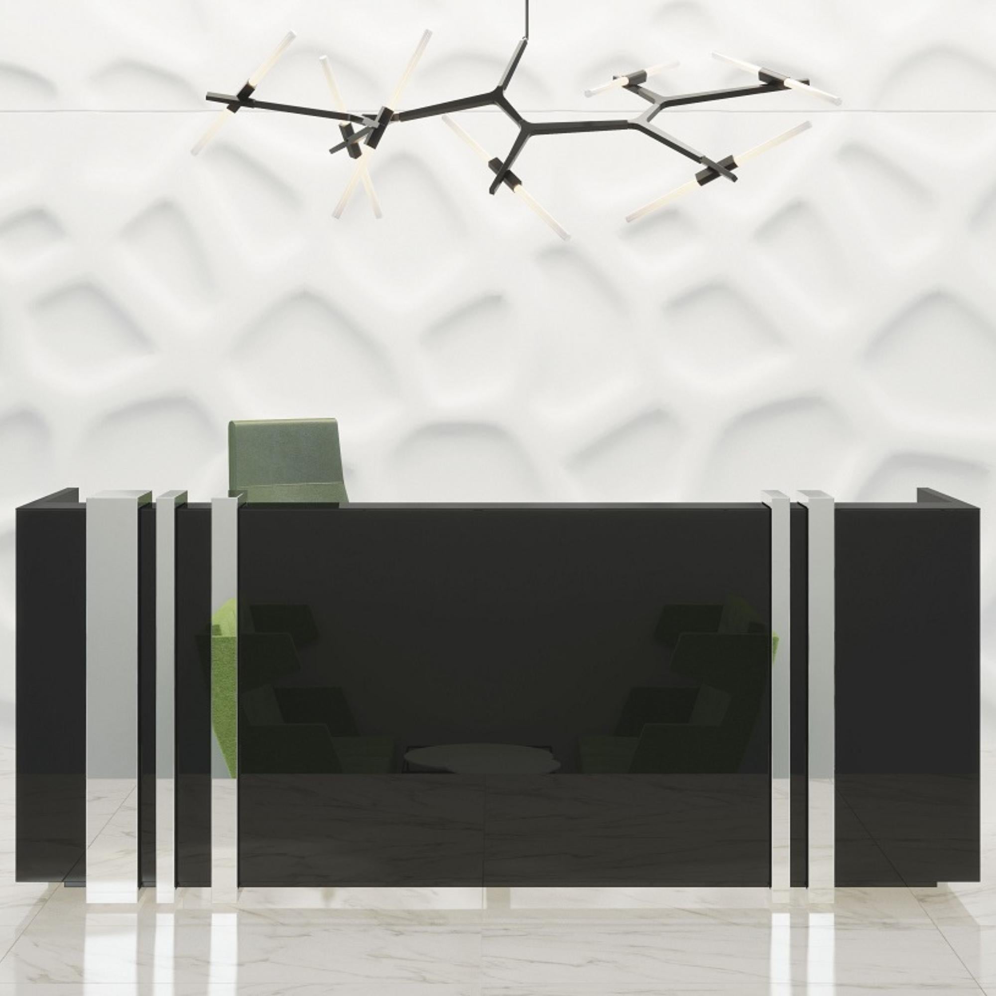 Recepcijas lete MAGIC SHINE, 264 cm, konfigurējama - Ergostock.lv