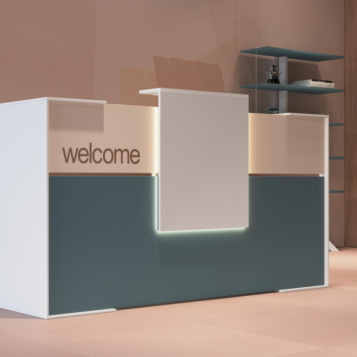 Recepcijas lete Nivero, konfigurējama - Ergostock.lv