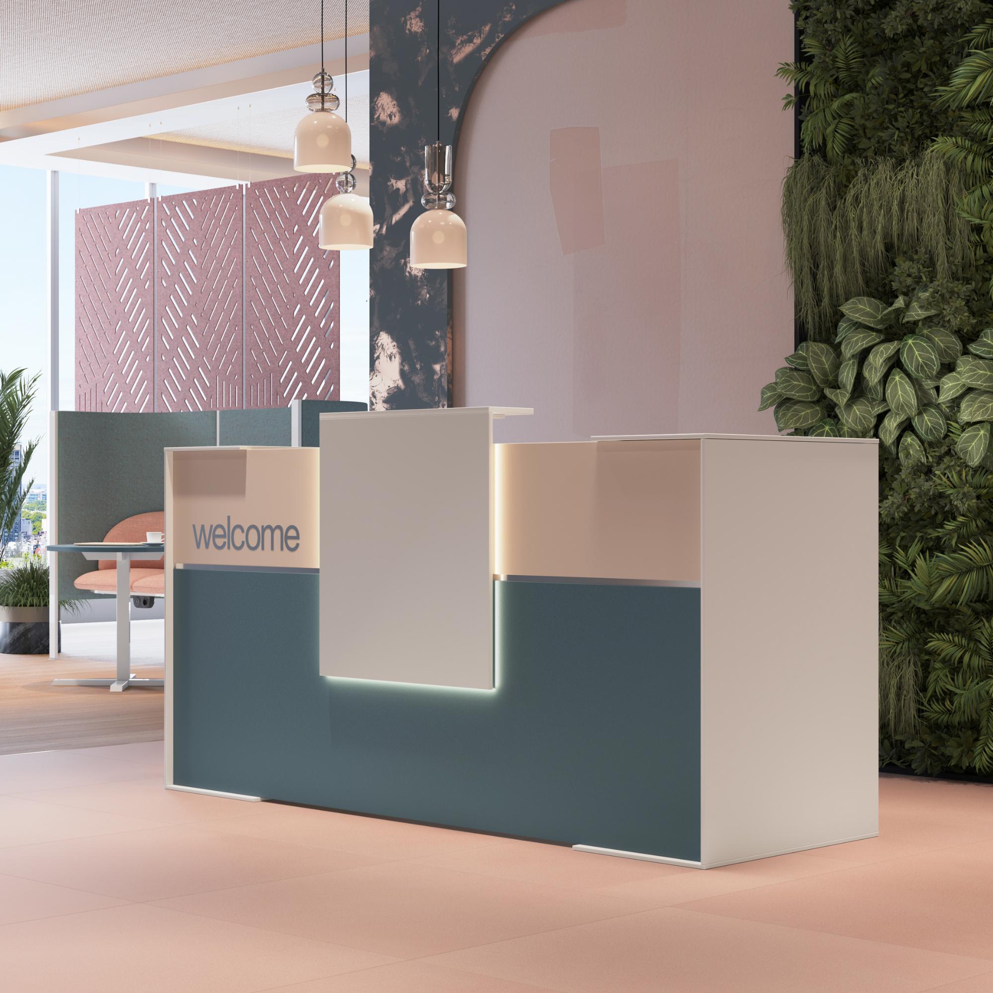 Recepcijas lete Nivero, konfigurējama - Ergostock.lv