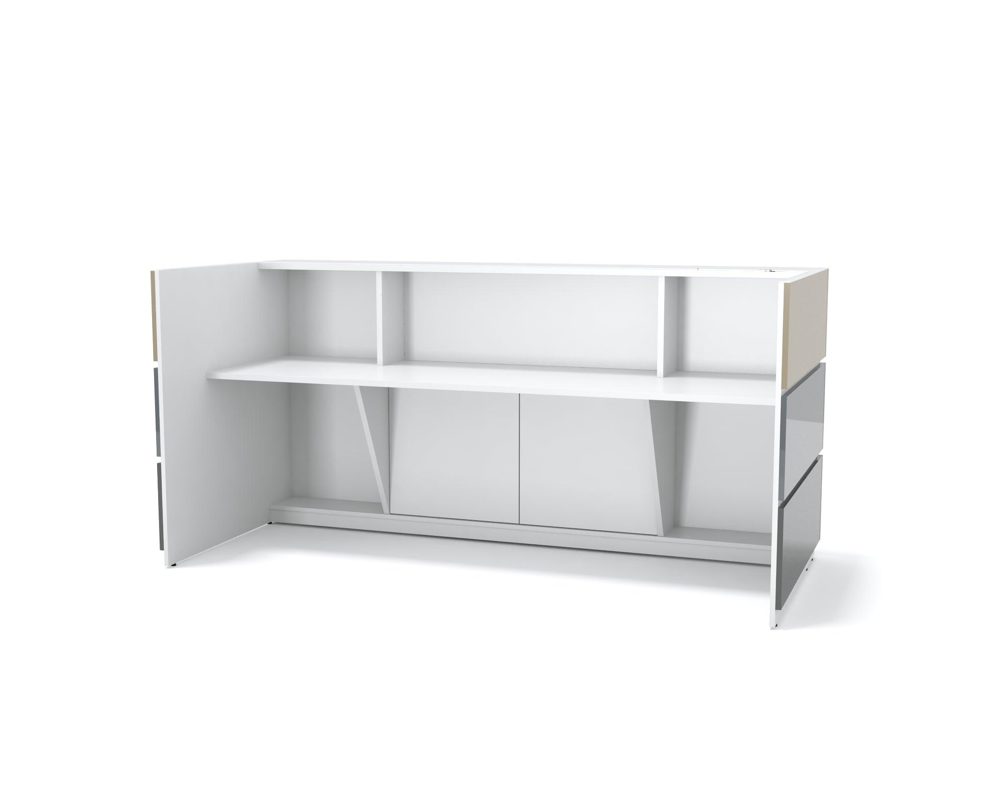 Recepcijas lete PEARL, 240 cm, konfigurējama - Ergostock.lv