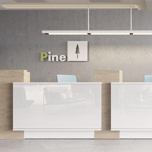 Recepcijas lete TERRA DUO, 344 cm, konfigurējama - Ergostock.lv