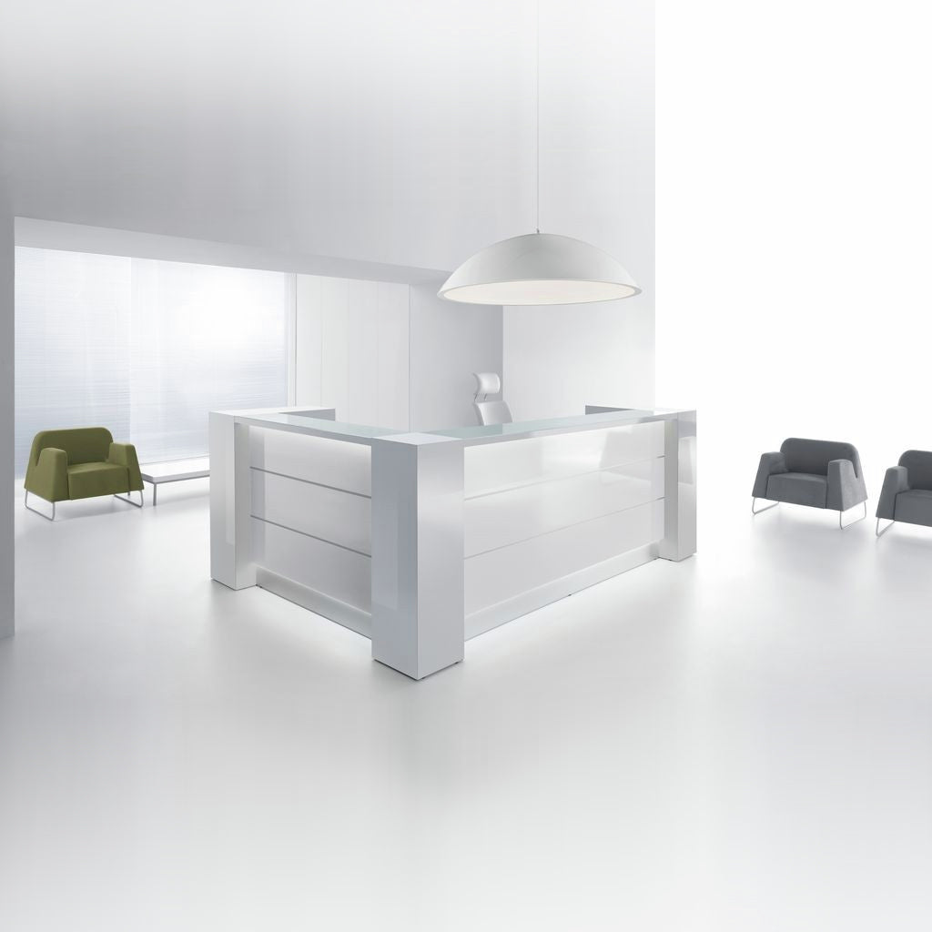 Recepcijas lete VALDE CORNER, 190 x 190 cm, konfigurējama