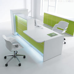 Recepcijas lete VALDE CORNER V, 236 x 111 cm, konfigurējama