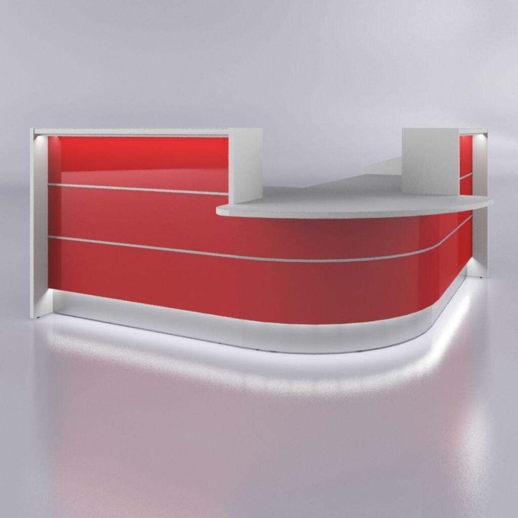 Recepcijas lete VALDE CORNER XII, 244 x 244 cm, konfigurējama