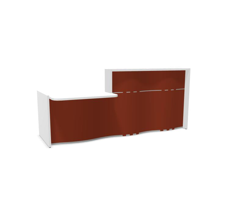 Recepcijas lete Wave R, platums 252 cm, konfigurējama