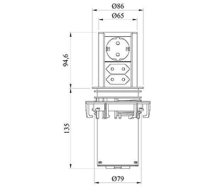 Rozešu bloks Elevator-Ergostock