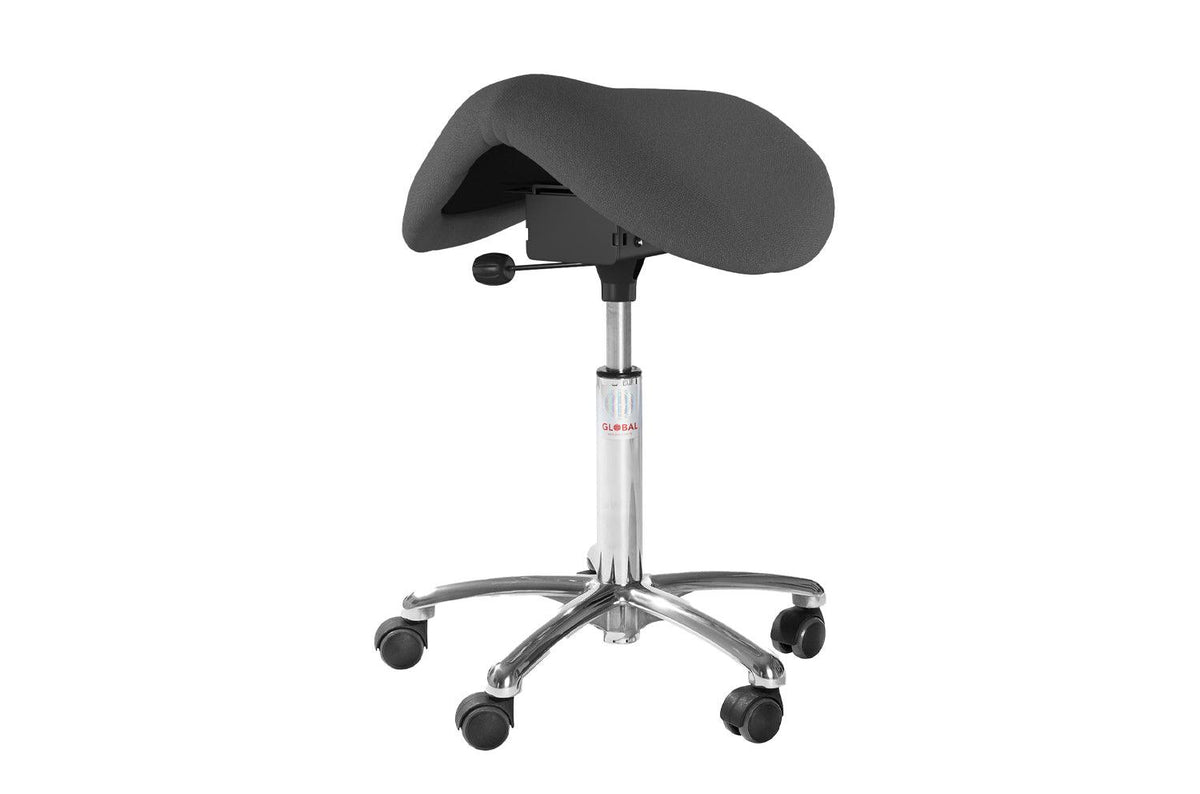 Sedlu krēsls DALTON ALU Easy Seat, ar regulējamu augstumu 580-770 mm-Ergostock
