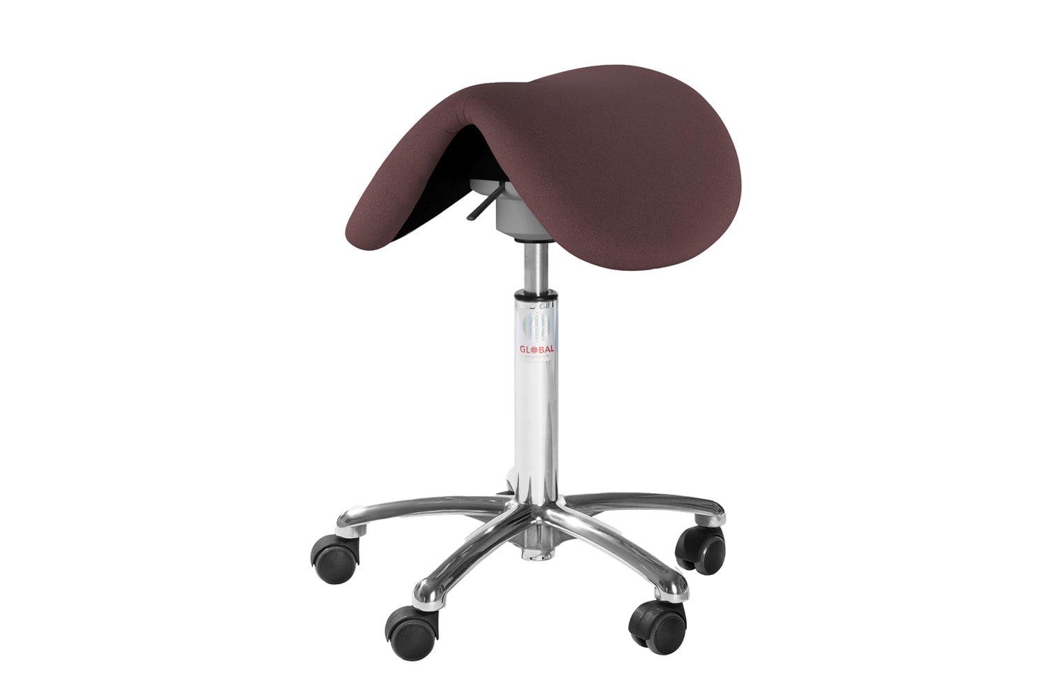 Sedlu krēsls DALTON ALU FLEXMATIC, ar regulējamu augstumu 580-770 mm-Ergostock